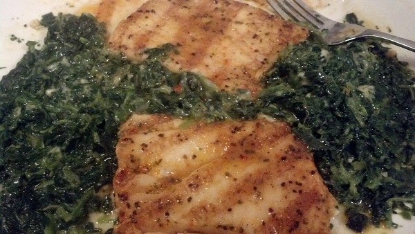Tilapia with Spinach