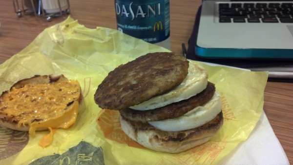 Low Carb Breakfast at McDonald's