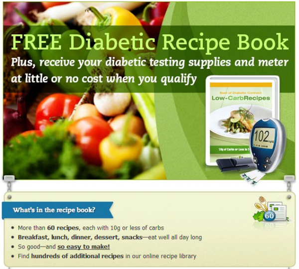 free low carb / diabetic recipe book