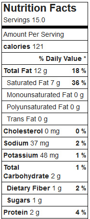 low carb peanut butter candy nutrition facts