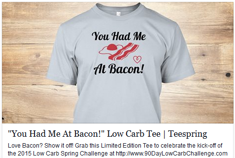 Low Carb T-Shirt for Bacon Lovers