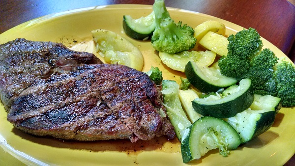 Low Carb Steak Lunch at Floyds Shrimp House