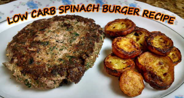 Low Carb Spinach Hamburger Steak Recipe