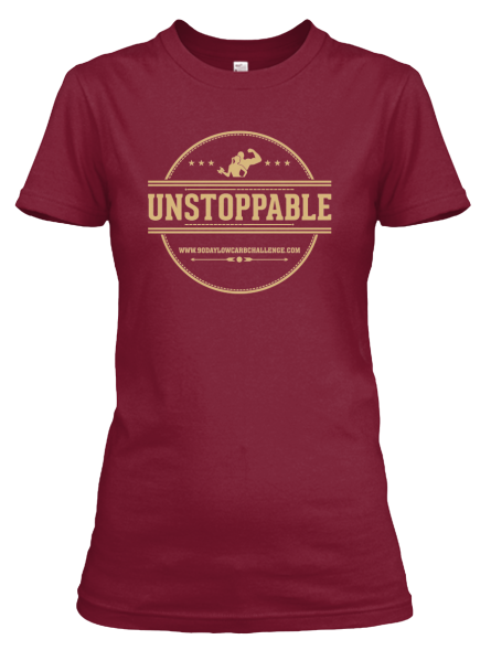 Unstoppable Low Carb T-Shirt, Red