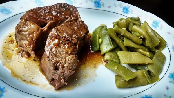 Easy Low Carb Dinner: Beef Roast and Green Beans