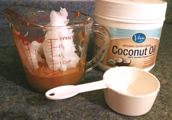 Mix Coconut Oil and Peanut Butter