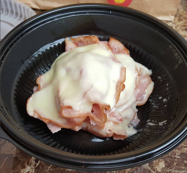 Low Carb Hot Ham & Cheese From Hardee's (No Bun, Please!)