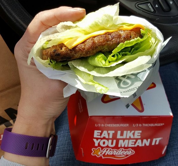 Low Carb Fast Food: Bunless Burger from Hardee's