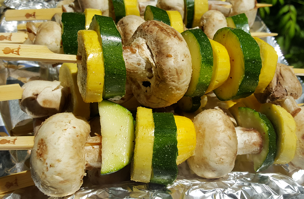 Low Carb Veggie Skewers for Grilling