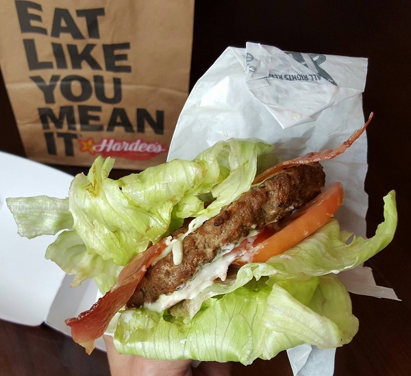 Fast Food Low Carb Hamburger from Hardee's