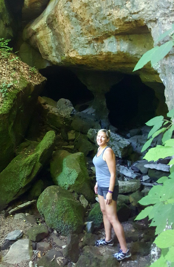 The Cave at the top of Lost Creek Falls in White County, TN