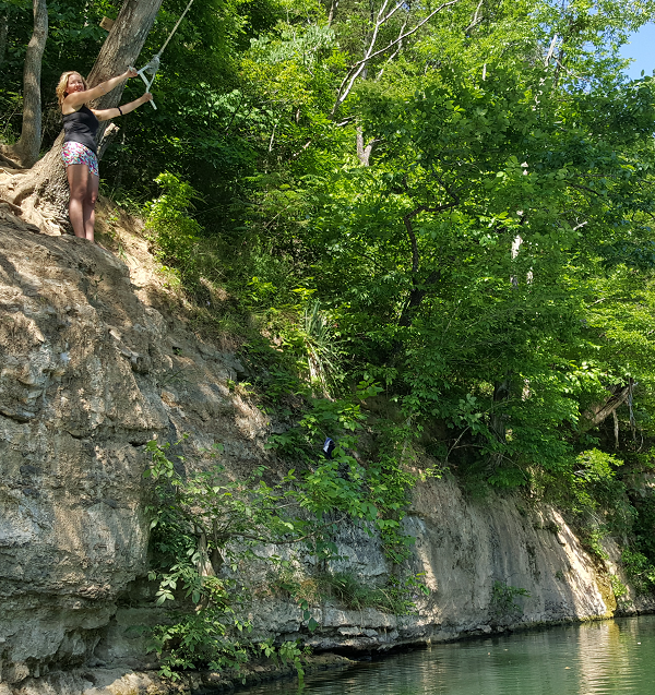 Barren Fork River Rope Swing