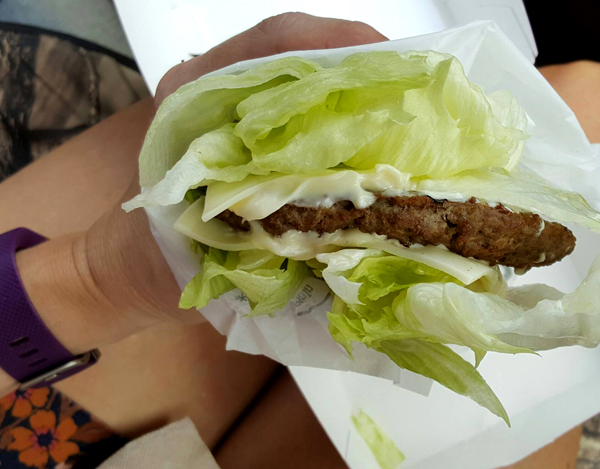 Low Carb Lettuce Wrap Burger