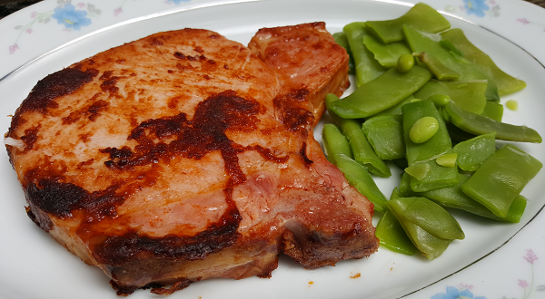Low Carb BBQ Pork Chop Dinner