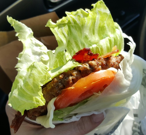 Low Carb Fast Food : Lettuce Wrap Frisco Burger from Hardee's