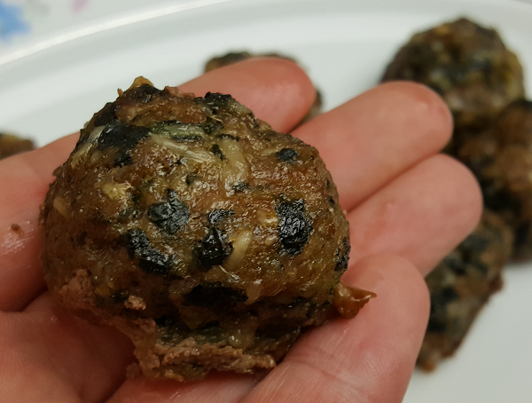 Low Carb Spinach Meatballs