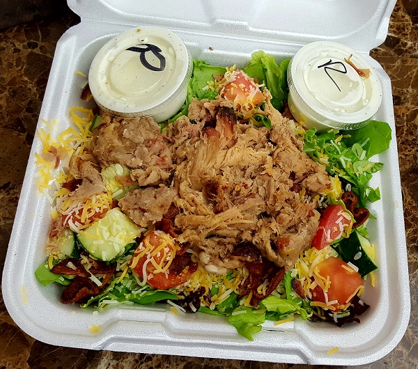 Low Carb Take-Out: Pulled Pork Salad