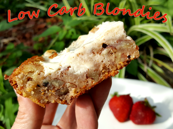 Low Carb Recipe: Cream Cheese Pecan Blondies