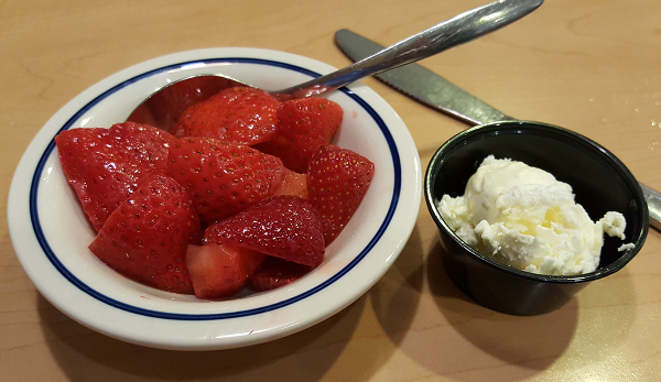 Strawberries & Butter, Simple Low Carb Treat!
