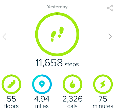 Fitbit Goals - Hiking with Fitbit