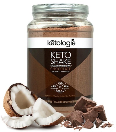 Ketologie Chocolate Keto Shake - LCHF and VERY Low Carb
