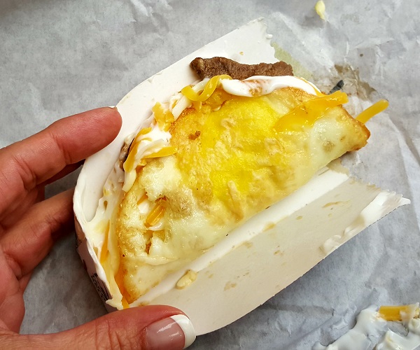 Low Carb Fast Food: Taco Bell Naked Egg Breakfast Taco