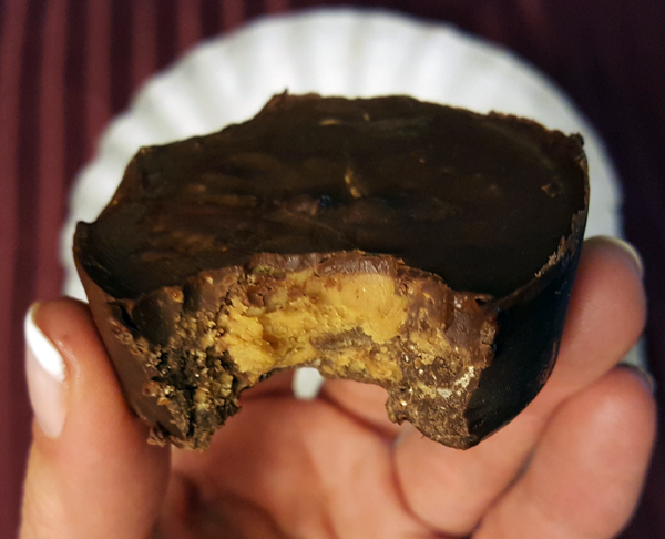 Homemade Low Carb Candy - Dark Chocolate and Almond Butter Cups