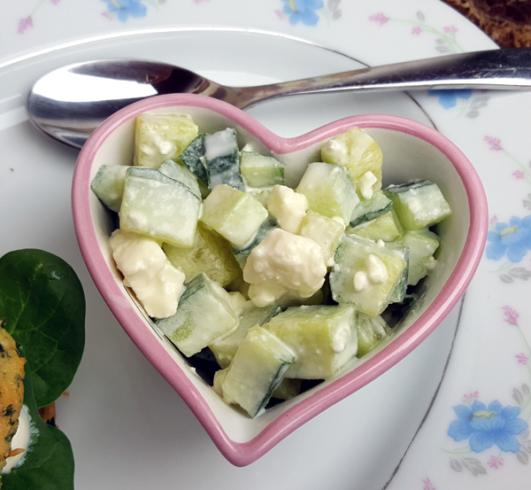 Low Carb Cucumber Feta Salad