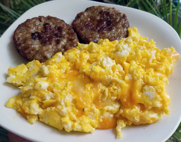 Low Carb Breakfast Plate - LCHF Keto Breakfast