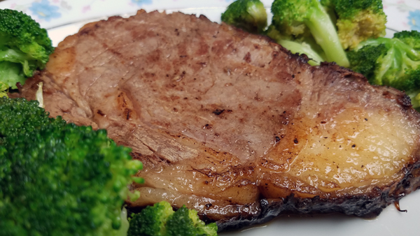 Low Carb Meat and Greens: Prime Rib and Broccoli Keto Dinner