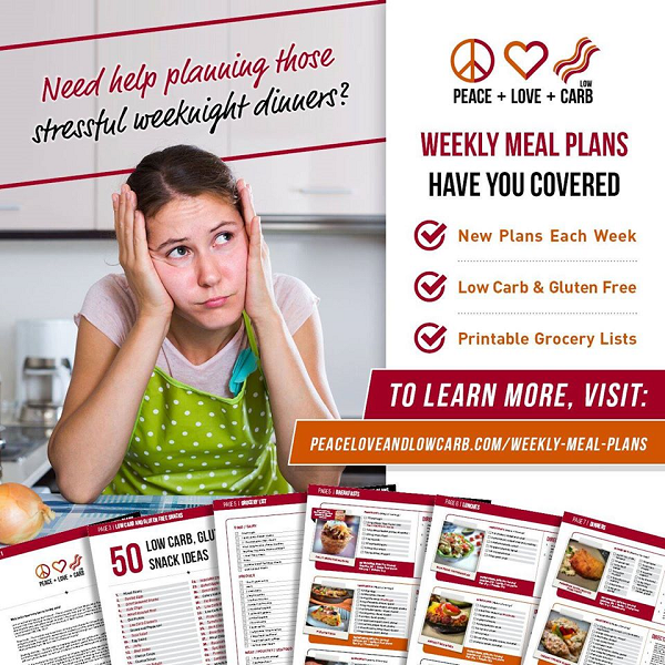 Weekly Low Carb Meal Plans