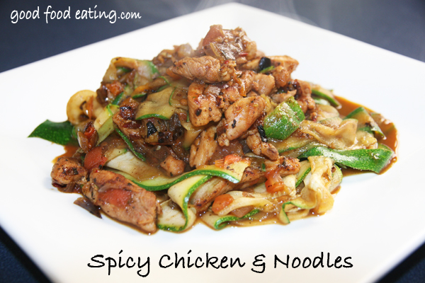 spicy chicken zucchini noodles