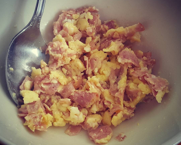 Scrambled Ham & Eggs