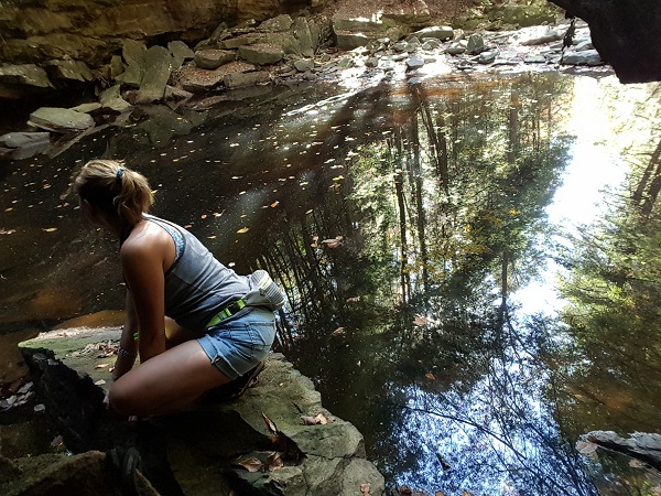 The Blue Hole on the Fiery Gizzard Trail in Grundy Forest