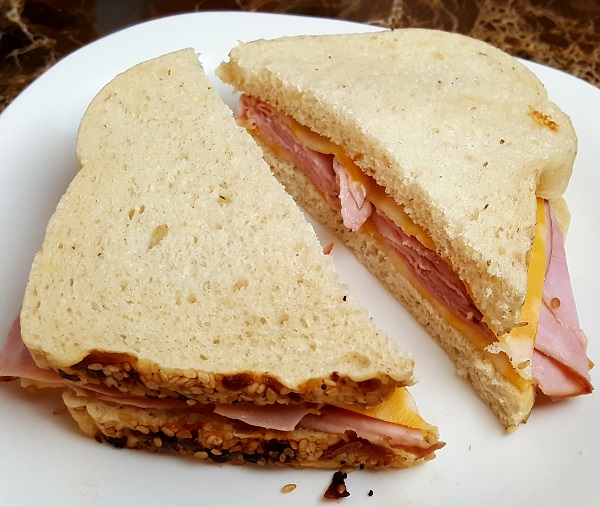 Low Carb Ham Sandwich on Great Low Carb Bread