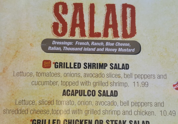 Low Carb Options at Mexican Restaurants