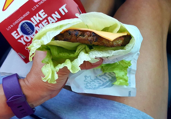 Low Carb Thickburger from Hardee's (Plain with Cheese)