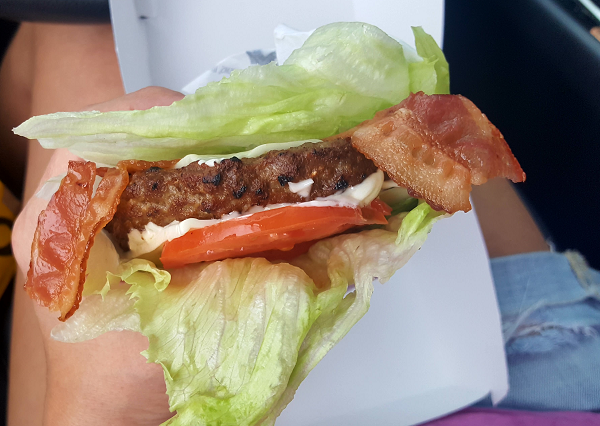 Low Carb Frisco Burger in a Lettuce Wrap from Hardee's