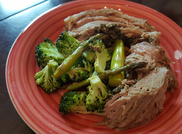 Pork Roast and Broccoli