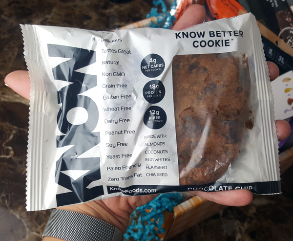KNOW Foods Low Carb Chocolate Chip Cookie, Gluten Free, Keto Friendly, Paleo, Non-GMO, only 4 Net Carbs