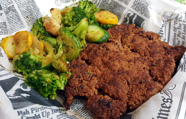 Low Carb Take-Out: Hamburger Steak with Roasted Veggies