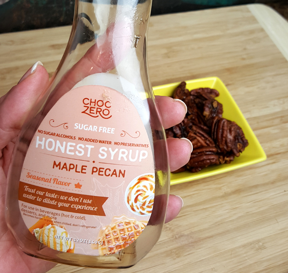 ChocZero Sugar Free Syrups - Making Maple Glazed Pecans