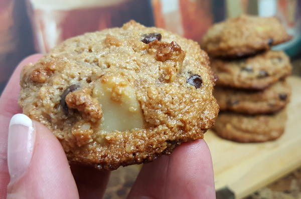 Chunky Low Carb Cookies - A Healthy Gluten Free, Keto Friendly Treat!