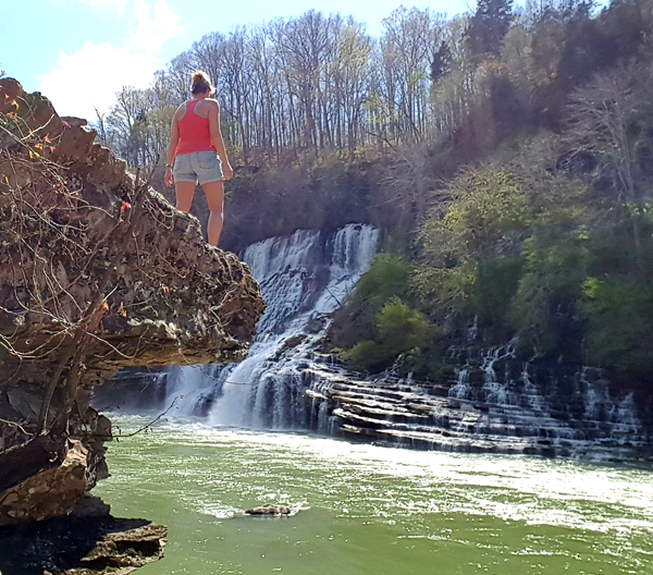 Hiking in Rock Island State Park, Tennessee