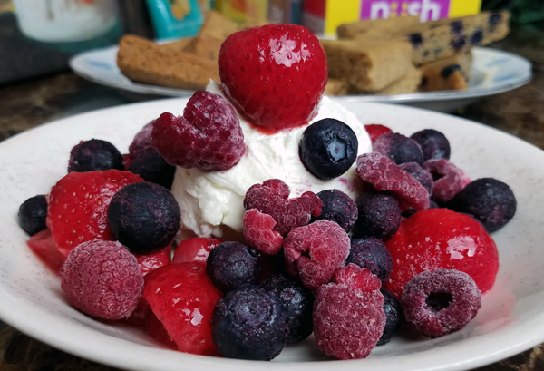 Frozen Mixed Berries & Cream Cheese - Delicious Low Carb Treat!