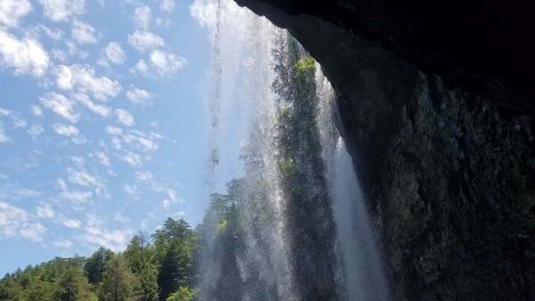 Behind Cane Creek Falls