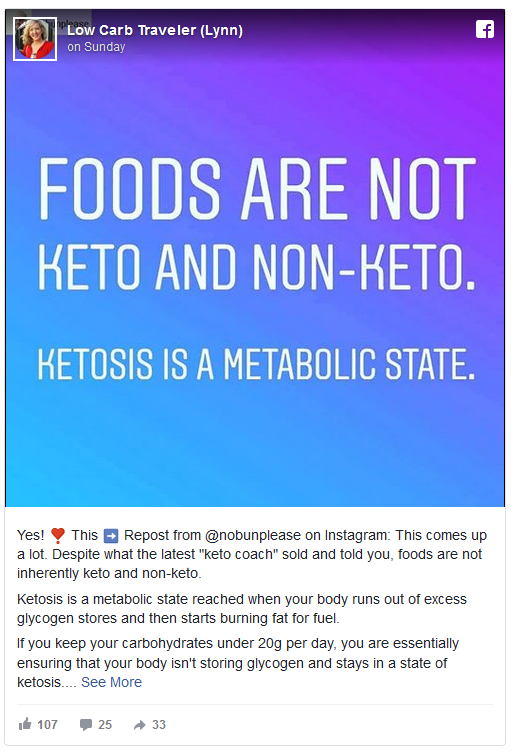 Keto Foods Metabolic State Discussion