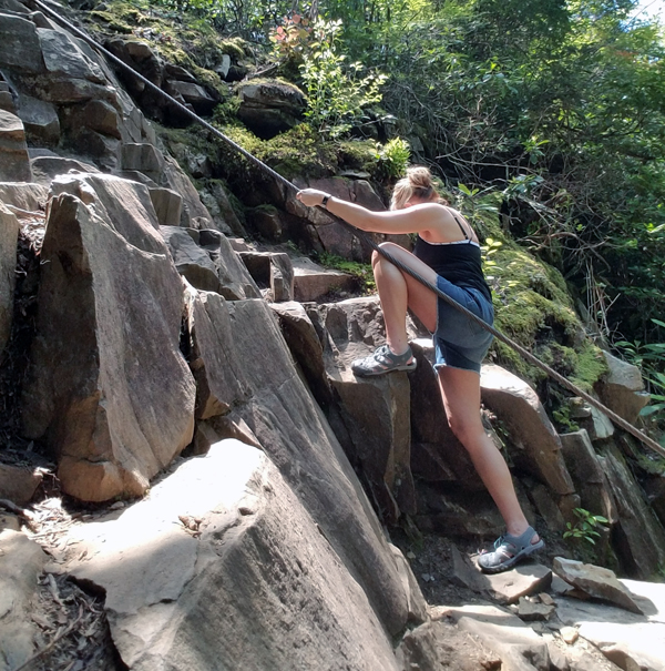 Rock Climbing at Fall Creek Falls - The Cable Trail