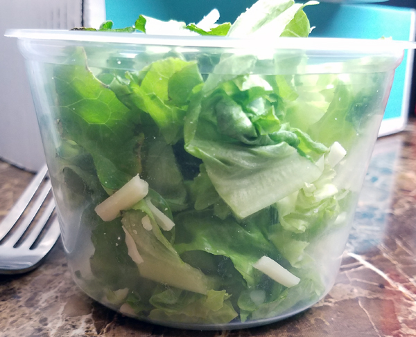 Simple Keto Salad: Romaine and Mozzarella - Low Carb Take Out