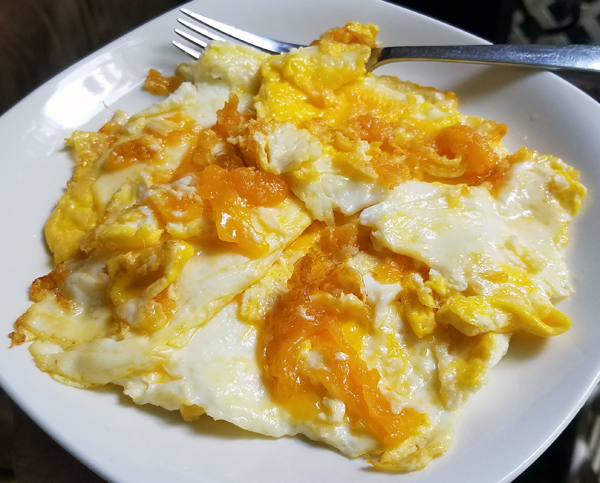Keto Breakfast - Cheese Fried Eggs